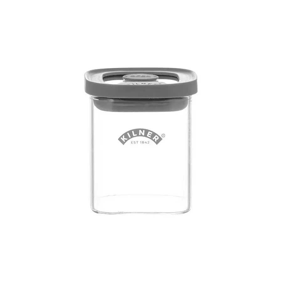 Kilner Kilner FRESH Gewürzglas quadratisch Klar-grau, 160 ml