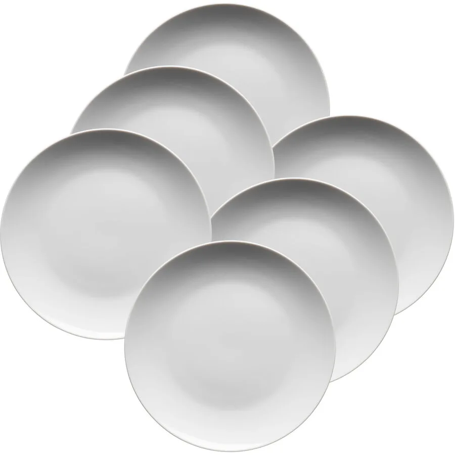 MÄSER Dessertteller-Set Barca Weiss Porzellan