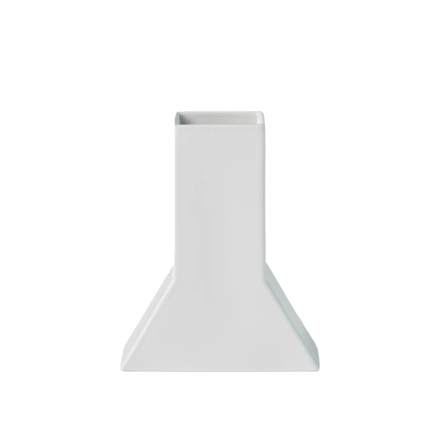 Länna - L.A. Triangular Vase Small Opening White - Vaser - Lotta Agaton - Vit - Porslin