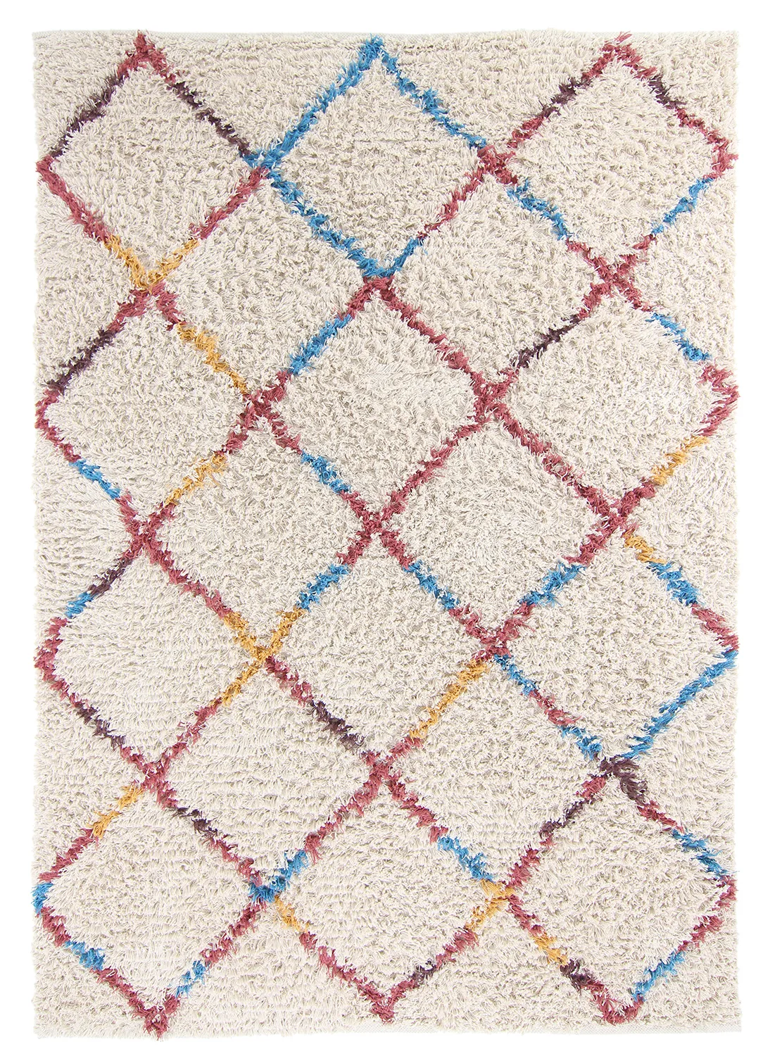 Ryetepper - Maeron Natural Cotton Shaggy (multi) (Størrelse: 200 x 290 cm)