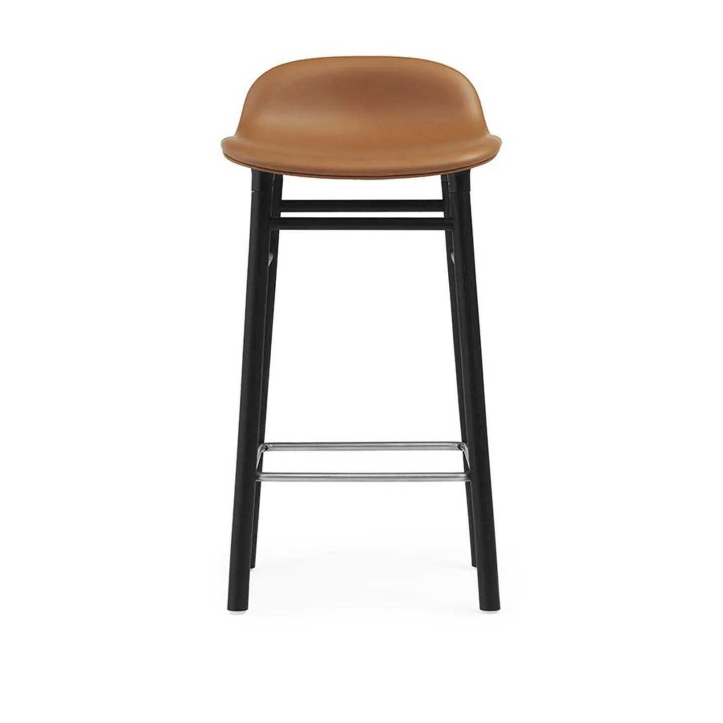 Normann Copenhagen - Form Barstool 65 cm Full Upholstery Black Oak Group 7 Ultra 41574 - Barstolar - Simon Legald - Trä/Textilmaterial/Plast
