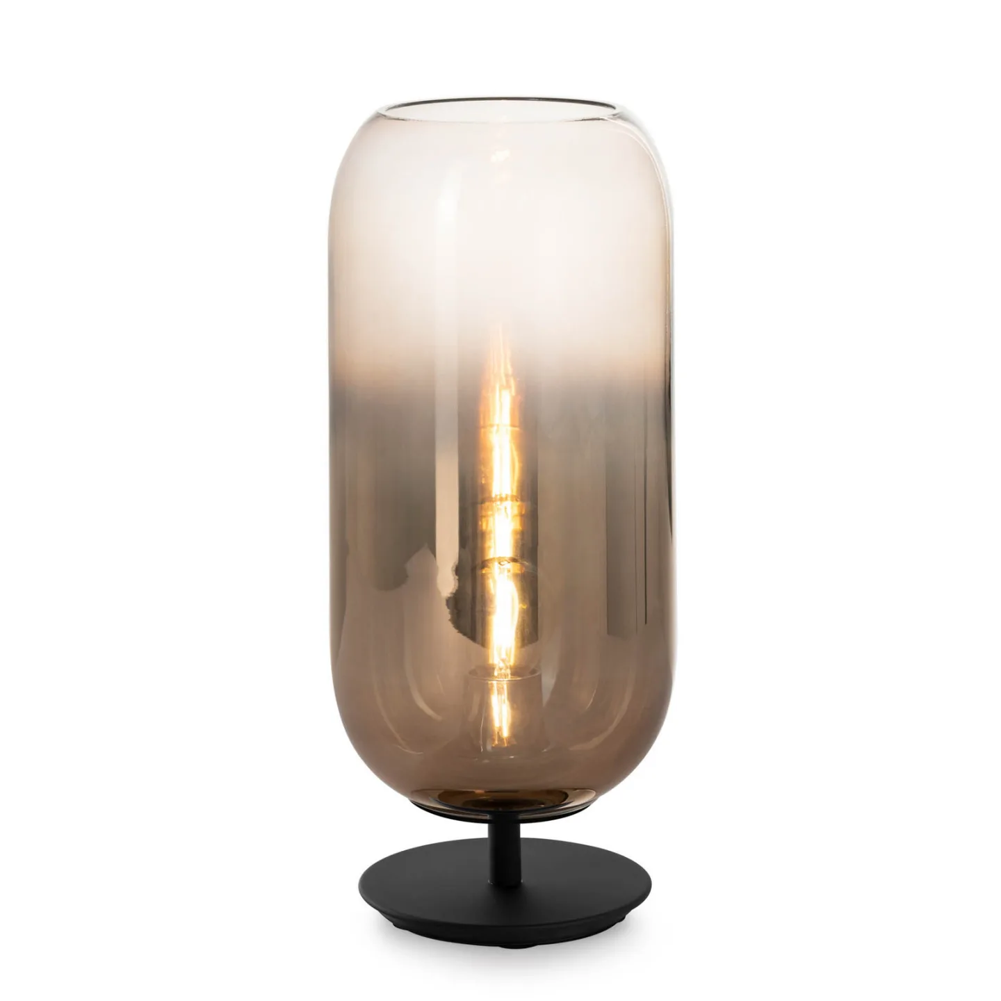 Gople Mini Tischleuchte Bronze/Black - Artemide - Wohnzimmer - Design - Glas - Mit Schirm