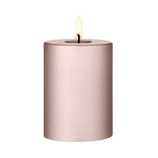 ester & erik ester & erik Blockkerze LED 94 Champagne Metallic, 10cm
