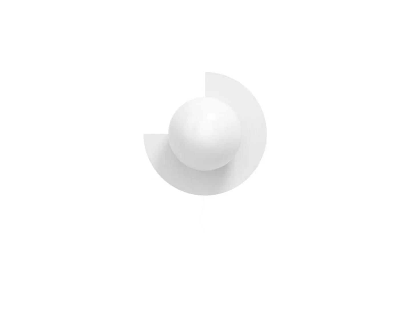 Candy Little Circle 270 S Wandlampe, weiß - Swedish Ninja - Wohnzimmer - Metall