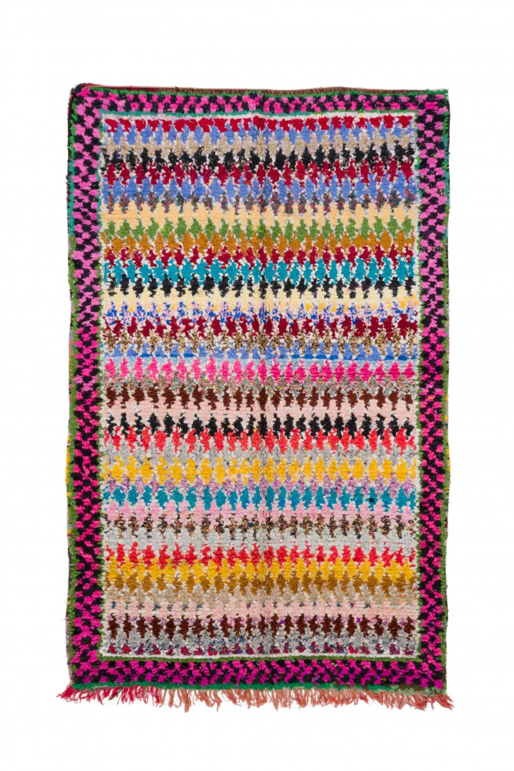 Marokkansk Boucherouite-teppe 250 x 160 cm (Størrelse: 250 x 160 cm)