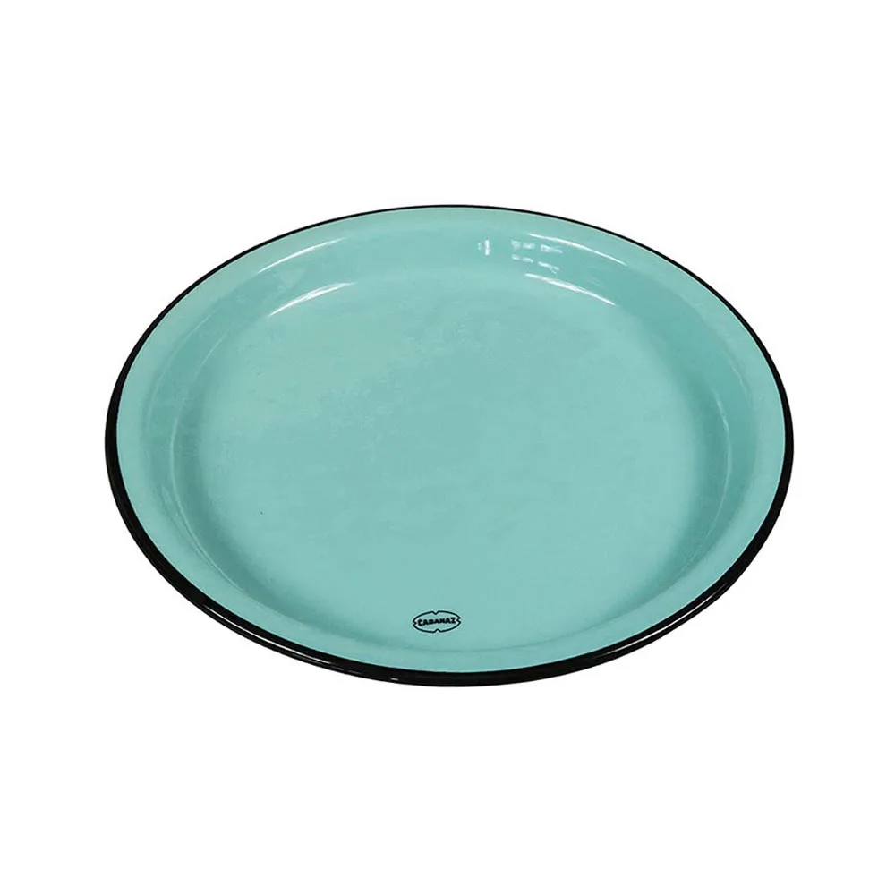 Assiett i retrostil Cabanaz 22 cm - Blå