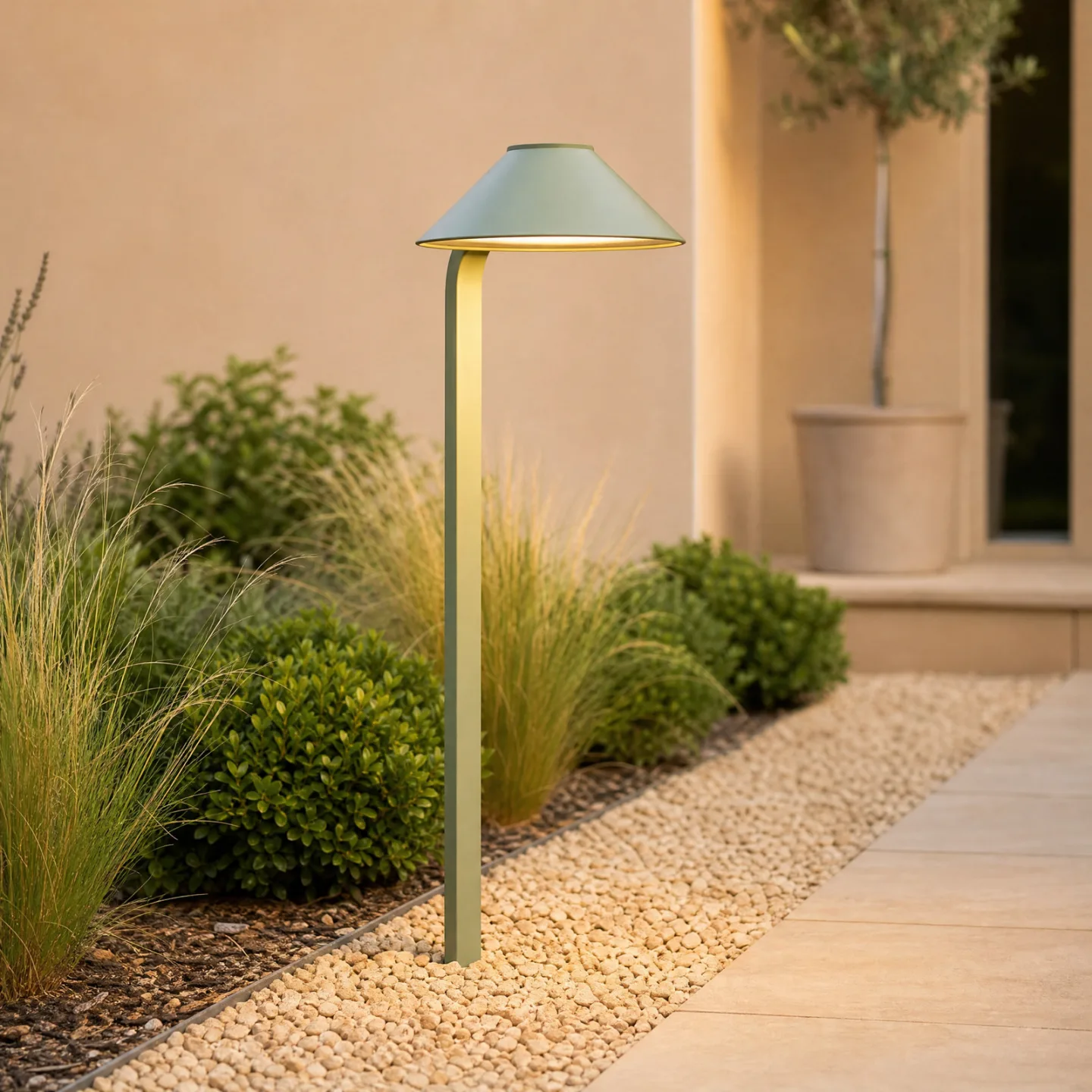 Capelo LED-Erdspießlampe, hellgrün, Höhe 78cm, IP65 - Lindby - Modern - Aluminium - Einflammig
