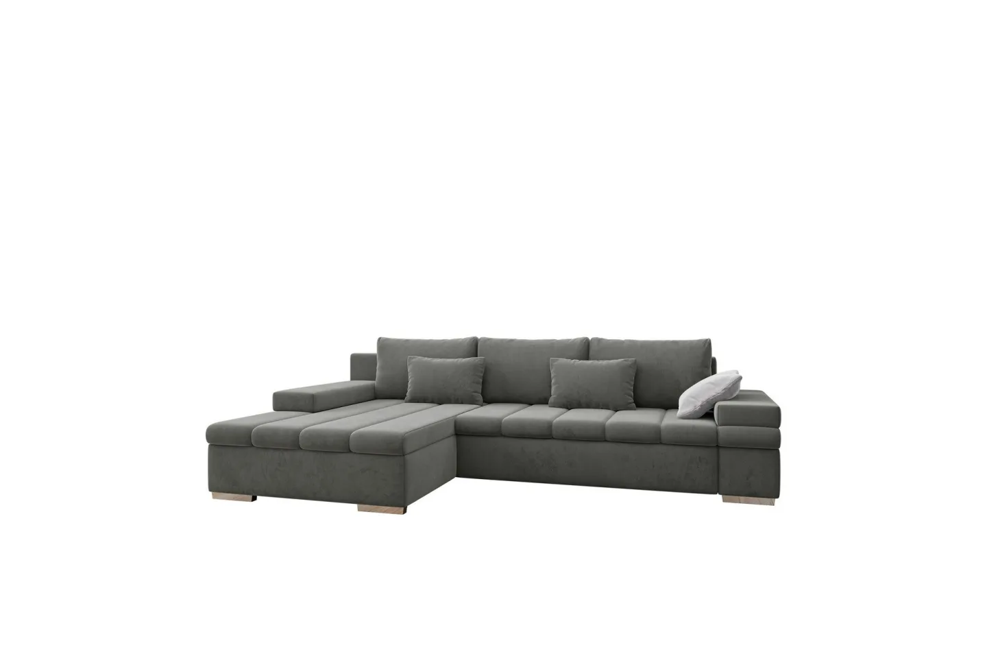 Naoma Bäddsoffa med Divan 4-sits - Grå