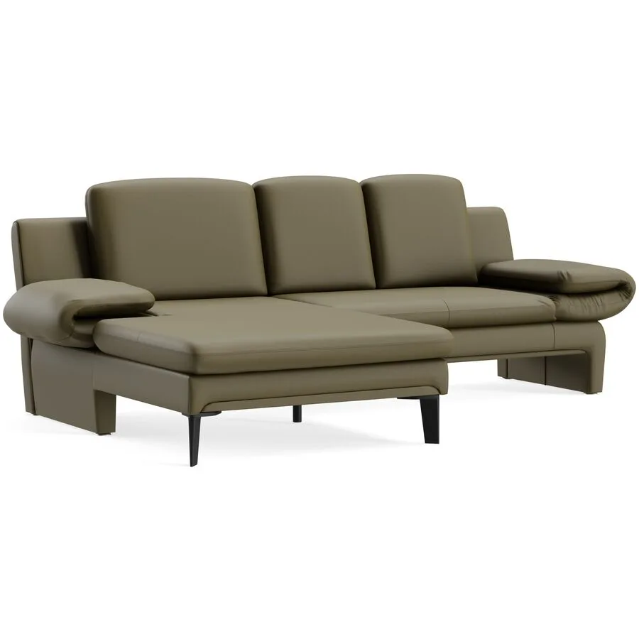 Ecksofa Astra Links Touch - 875 khaki B 321 T 168 cm - Möbel Konfigurator: Traummöbel individuell zusammenstellen