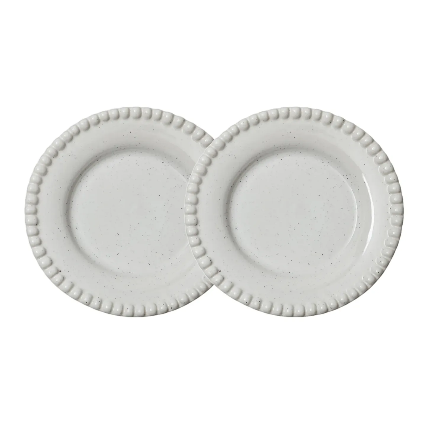 PotteryJo Daria Dessertteller Ø22cm 2er Pack Cotton white shiny