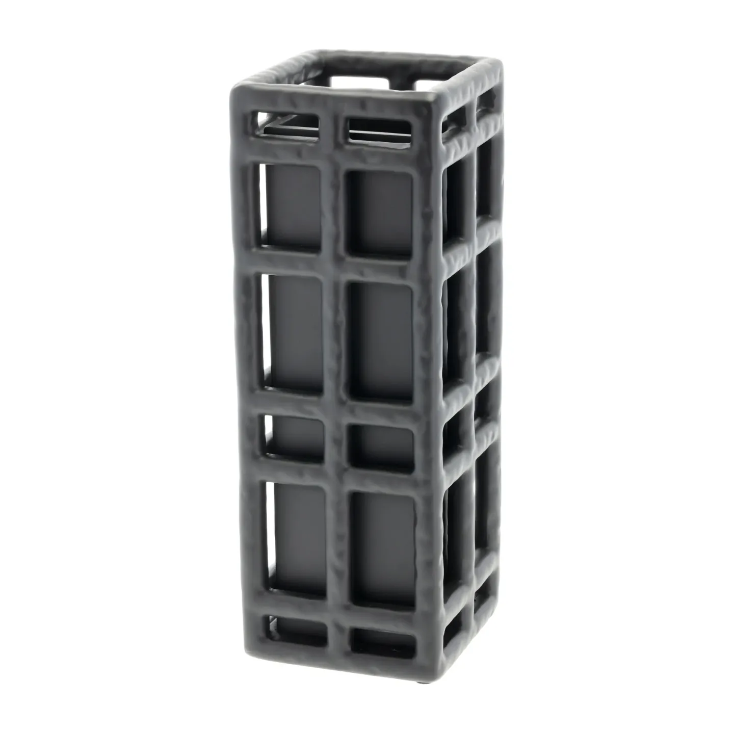 Villa Collection Lyng Vase 11 x 11 x 30cm Black