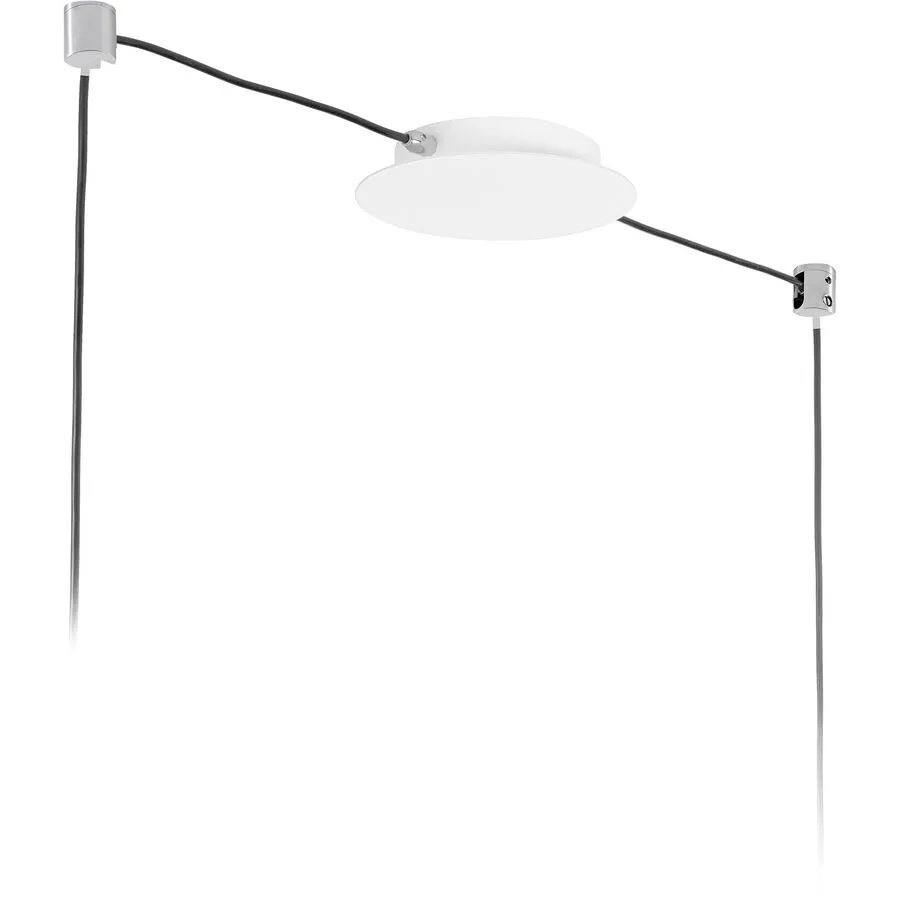 Giberti Luce Baldachin Rosone Metall weiss/chrom 2flg.