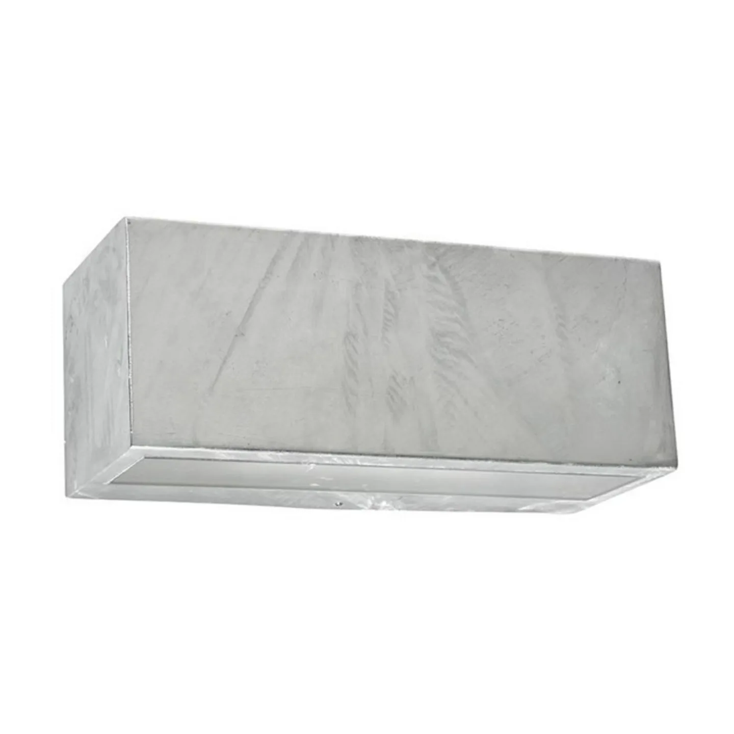 Asker Up/Down LED utendørs vegglampe L21,5 Galvanisert - Norlys - Terrasse - Aluminium