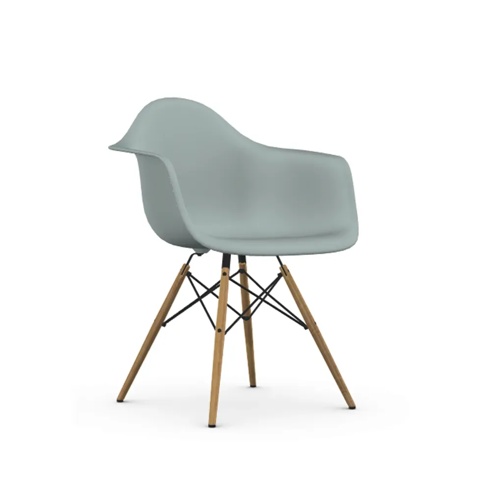 Vitra Eames Plastic Armchair RE DAW stol 24 light grey-ash