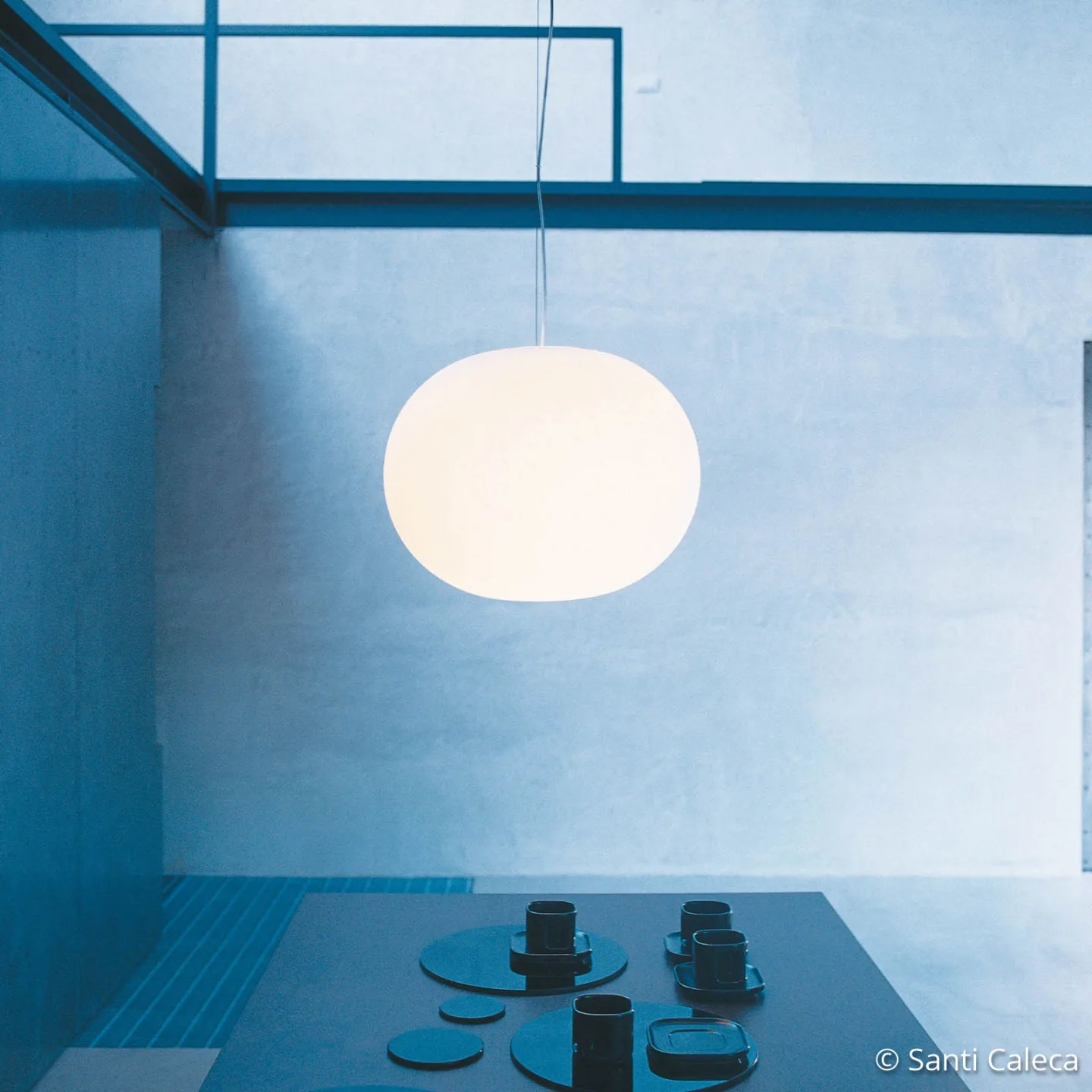 Glo-Ball S1 Pendel White - Flos - Stue - Design - Glass - Kule