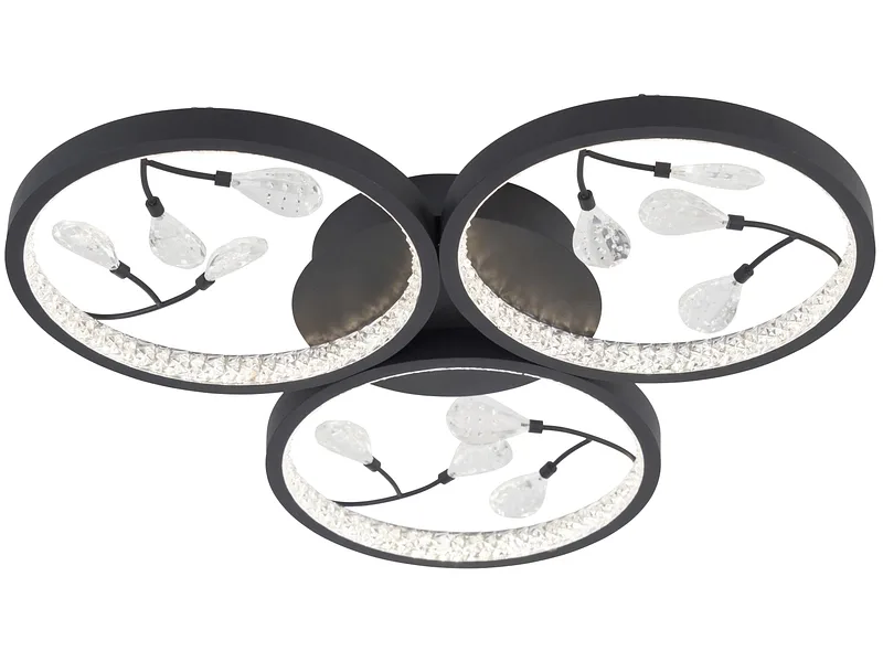 Deckenlampe LED ERICK 47cm 24W schwarz