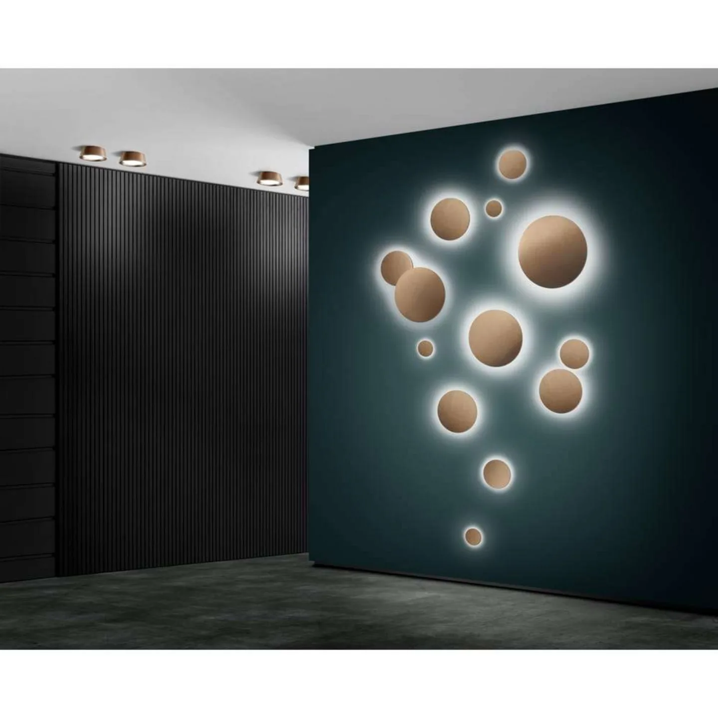 Soho W1 Wandlampe, Ø 12 cm, IP54, CCT, bronze - LIGHT-POINT - Badezimmer - Aluminium