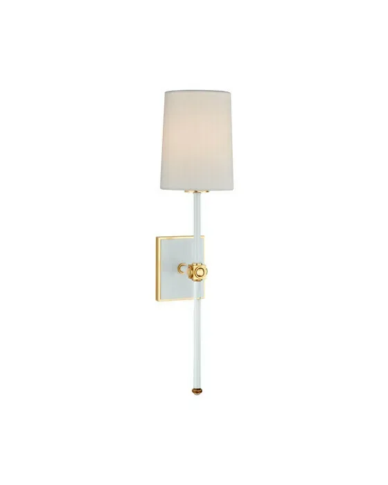 Lucia Tail Sconce Matte White Medium