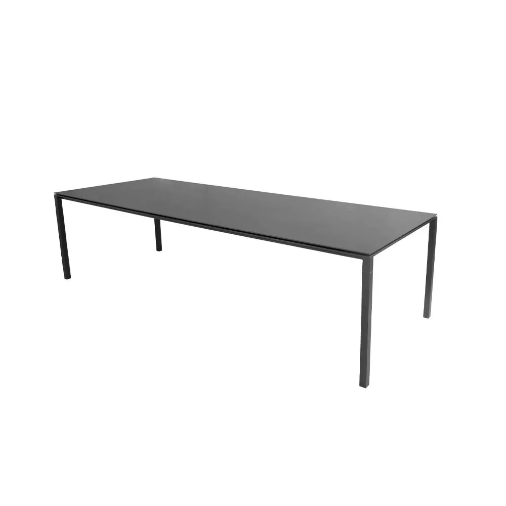 Cane-line Pure matbord Nero-lava grey 280x100 cm
