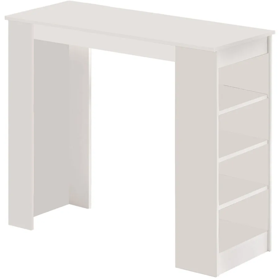 Bartisch Yemek weiss Melaminbeschichtete Spanplatte B 120 cm T 51.6 cm