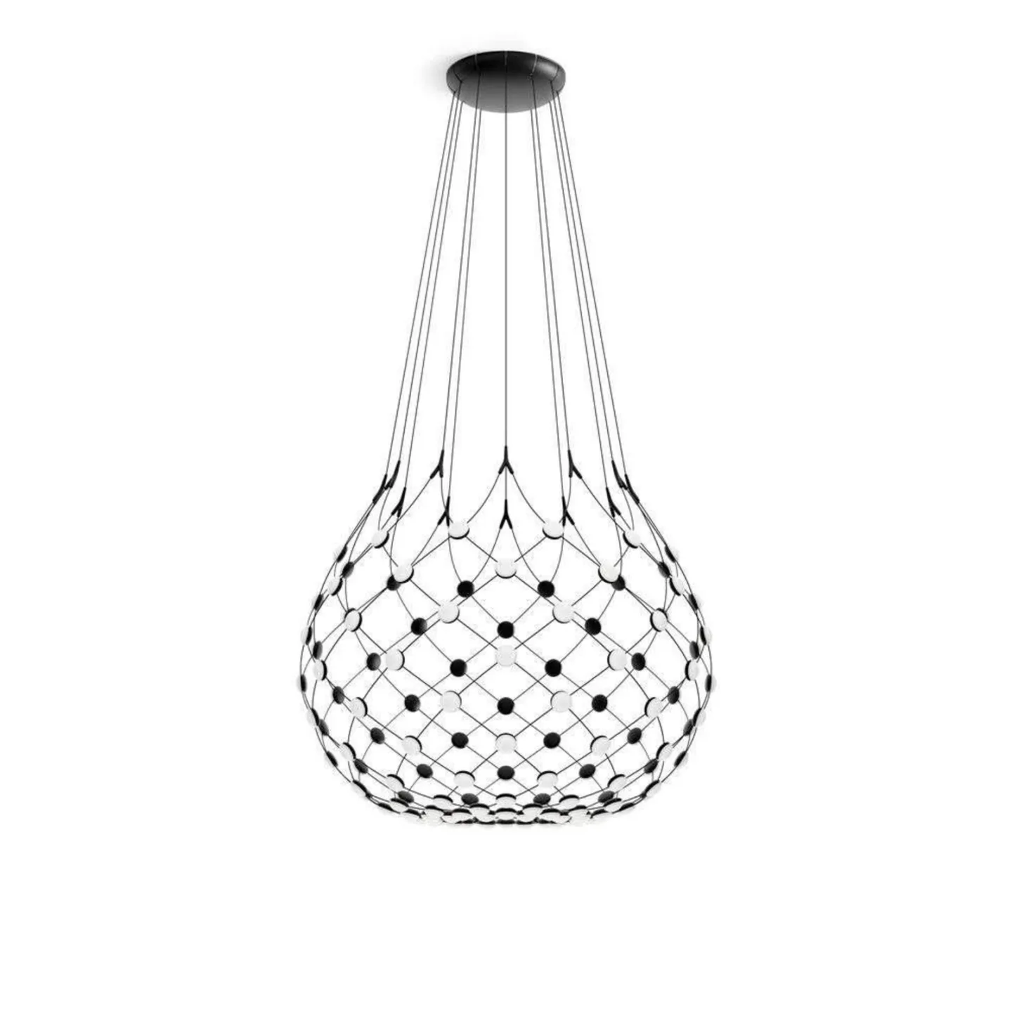 Mesh Pendel Ø100xH90 Phase 4m Black - Luceplan - Stue - Plast