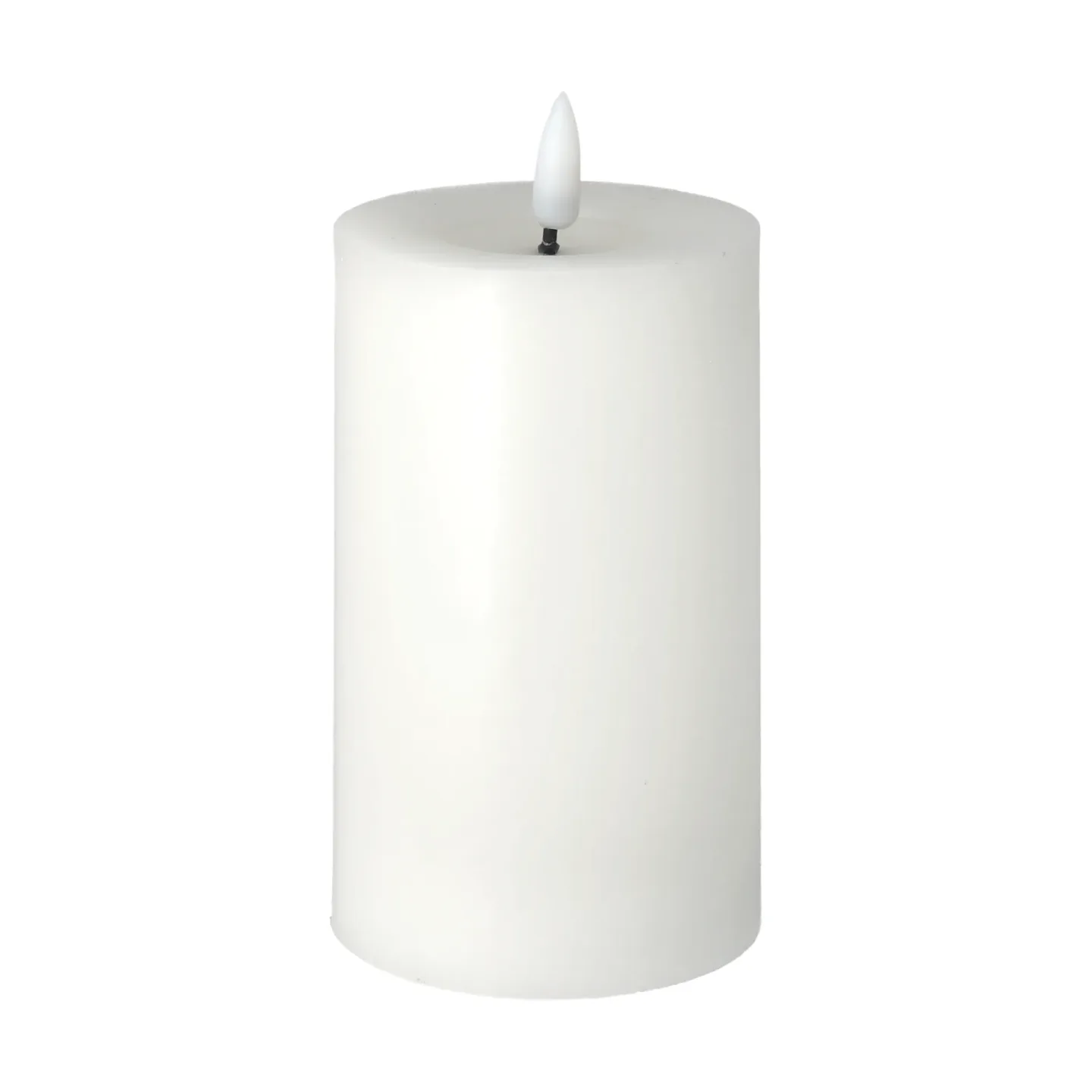 Scandi Essentials Bright Melt Blockkerze LED 15 cm Weiß