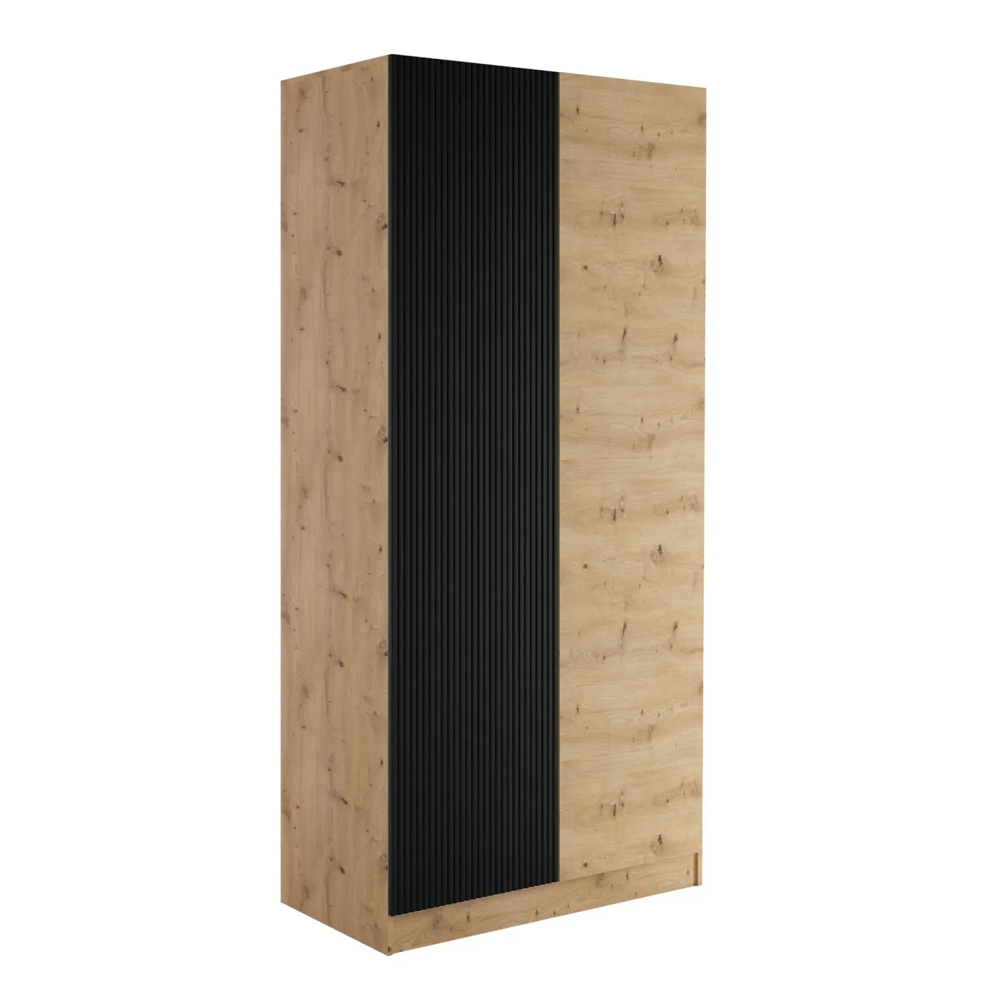 Amelus Garderob 103x220 cm - Brun/Svart