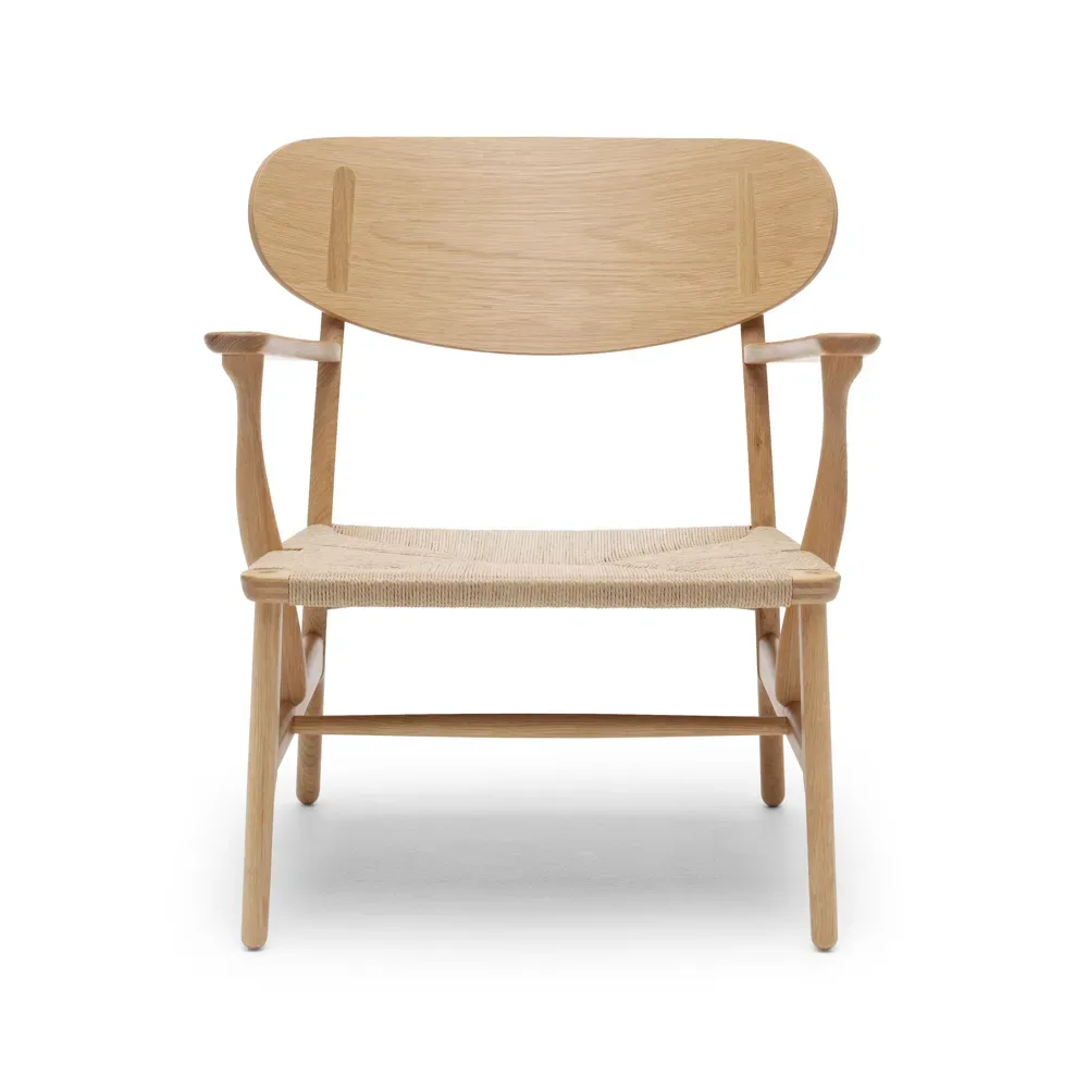 Carl Hansen & Søn CH22 fåtölj Oljad ek-naturflätad