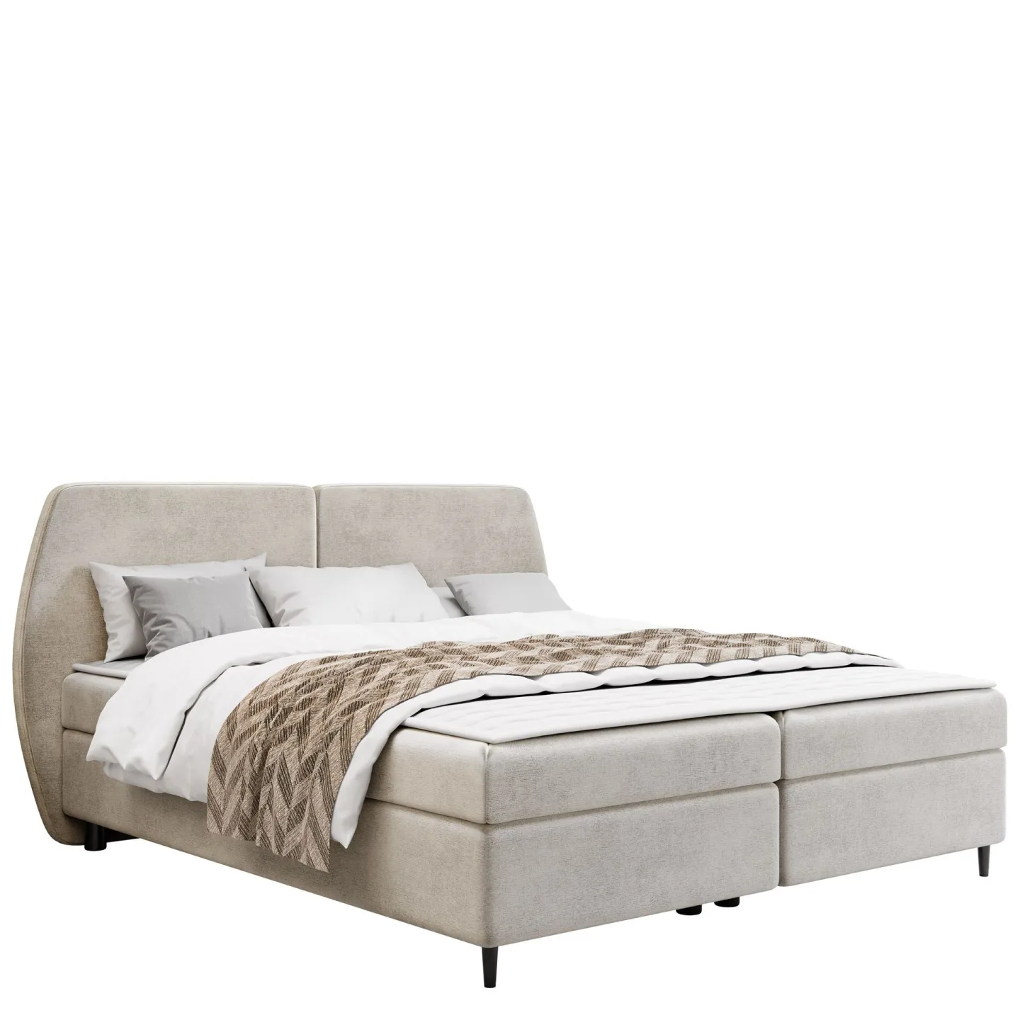 Rynricon Sängpaket Kontinentalsäng 180x200 cm - Beige