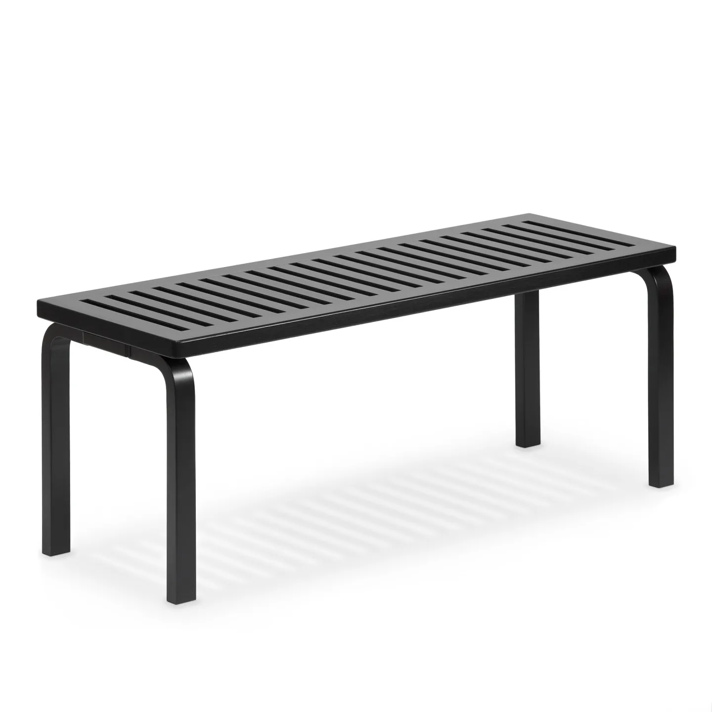 Artek - Bänk 153A - Svartlackad Björk - TV-bänkar - Alvar Aalto - Svart - Trä