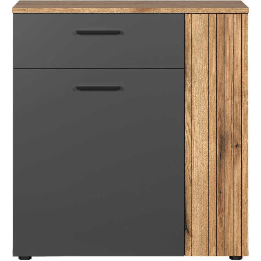 Kommode Chase anthrazit Holzwerkstoff B 80 H 86 cm