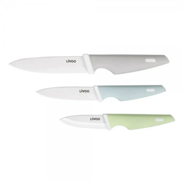 Livoo - Sett med tre keramiske kniver
