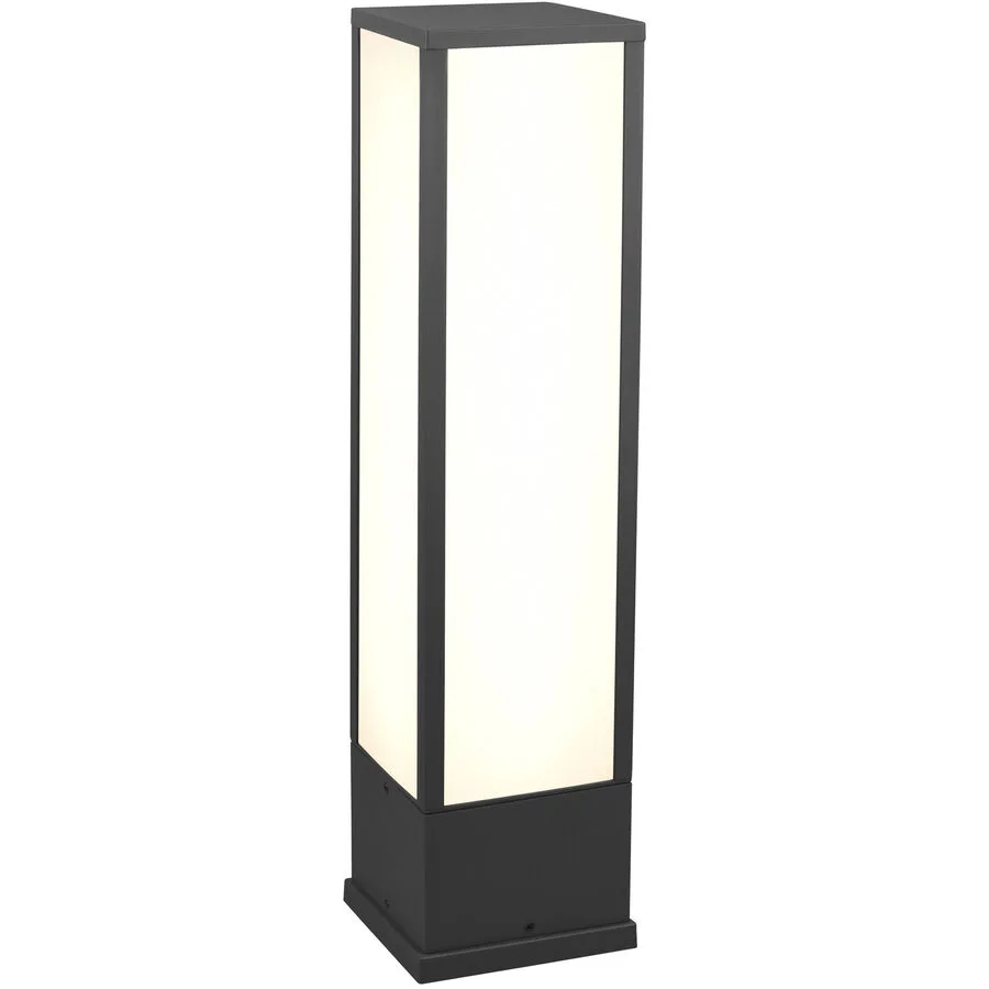 Aussenlampe Fomane anthrazit Aluminium-Druckguss B 15 H 60 cm IP54 - LED - Lichtfarbe: Warmweiss- LED Energiesparlampe