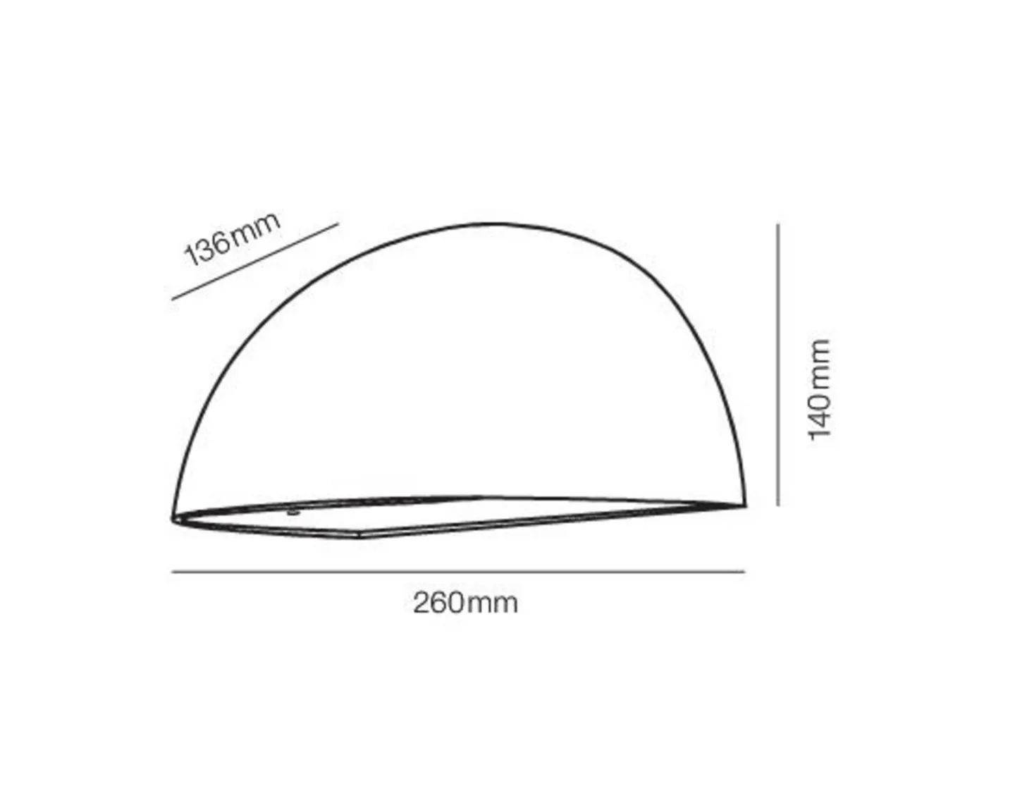Rørhat LED Utendørs Vegglampe 10,5W Hvit - LIGHT-POINT - Terrasse - Metall