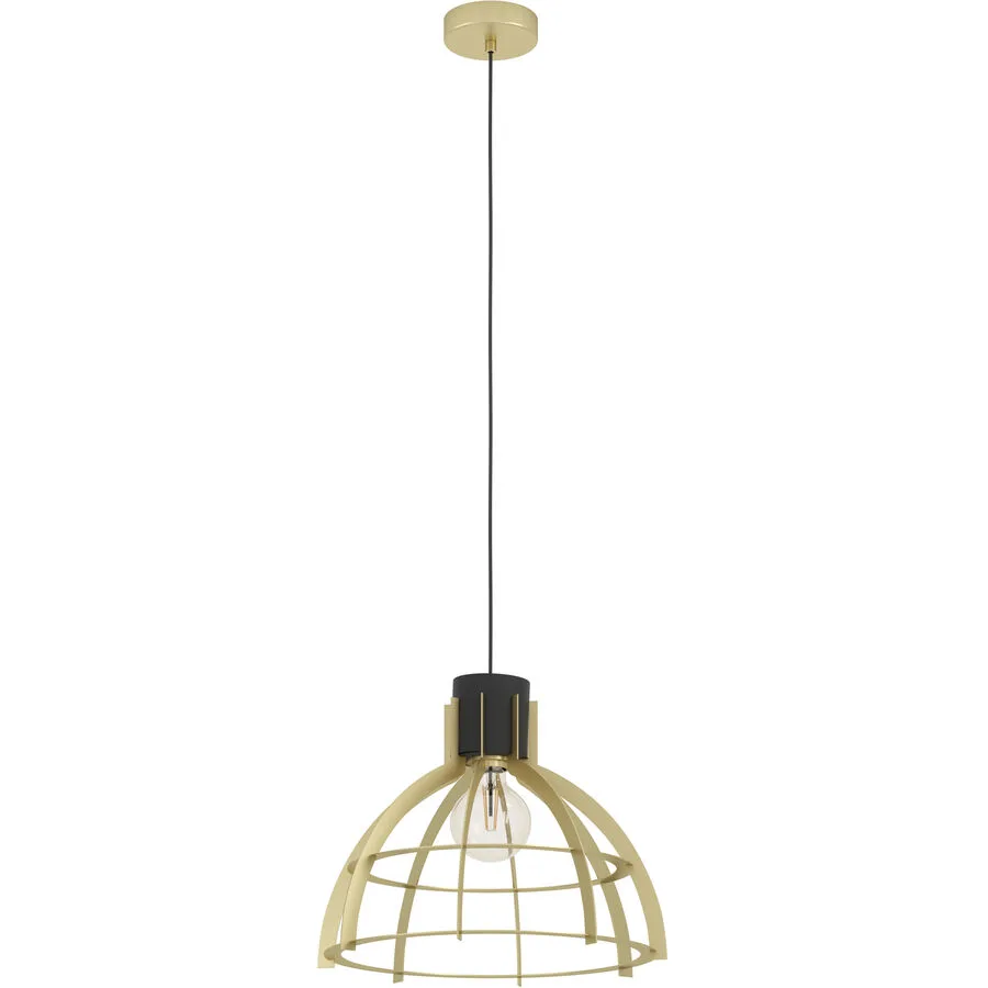 Eglo Pendellampe Stillington Gold/Schwarz Stahl 110 cm - Farbe: schwarz-gold