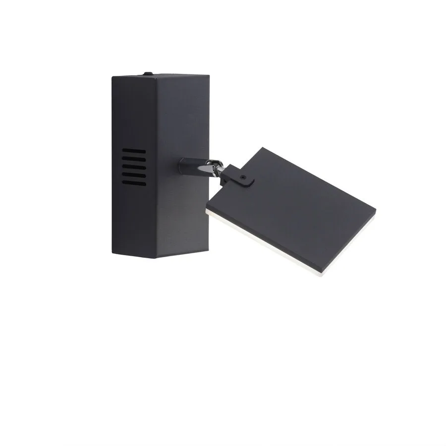 Mira LED-Wandleuchte, black pearl, CCT - PURE - Wohnzimmer - Modern - Metall - Eckig