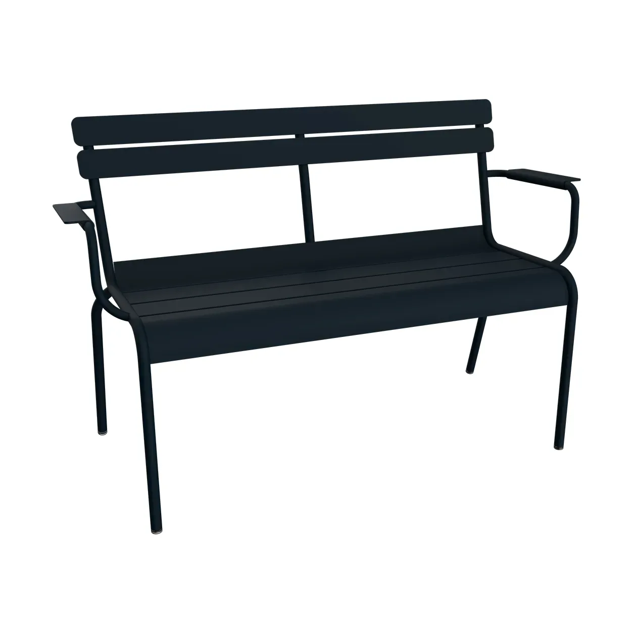 Fermob Luxembourg soffa med armstöd 131x55,5x86 cm Deep blue (blå)
