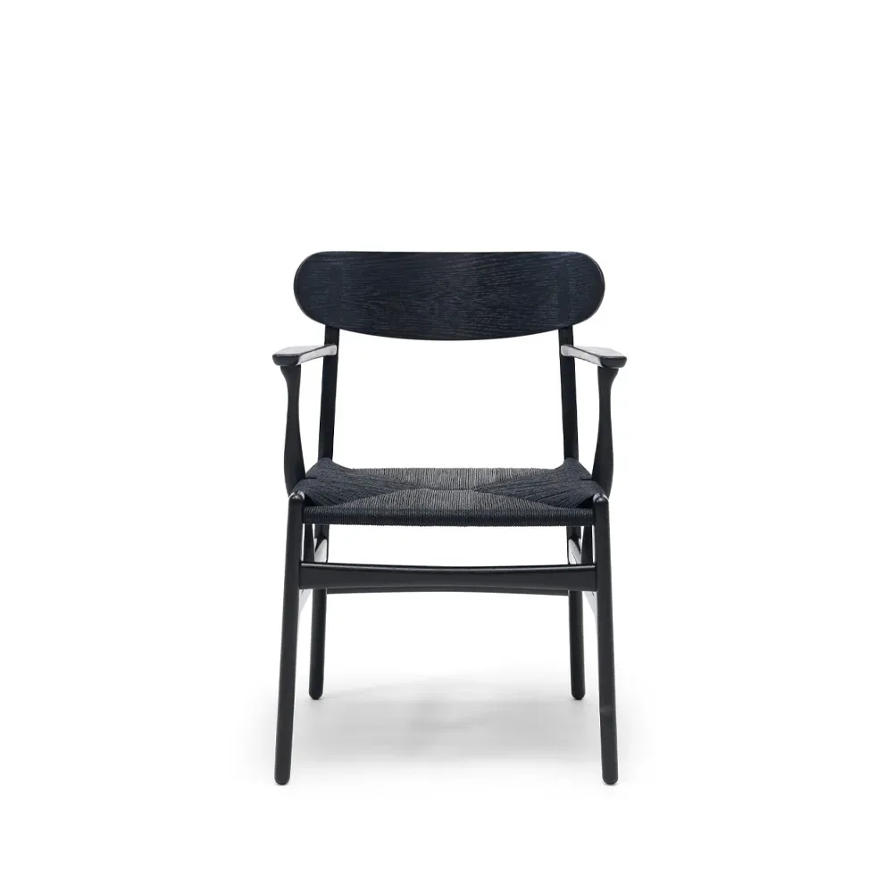 Carl Hansen & Søn CH26 karmstol Svartlackad ek-svart