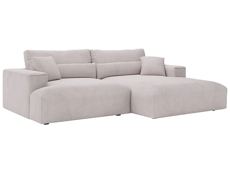 Ecksofa FELICIA Stoff hellgrau