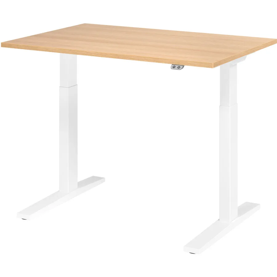 Schreibtisch Office eiche Holzwerkstoff B 120 T 80 cm
