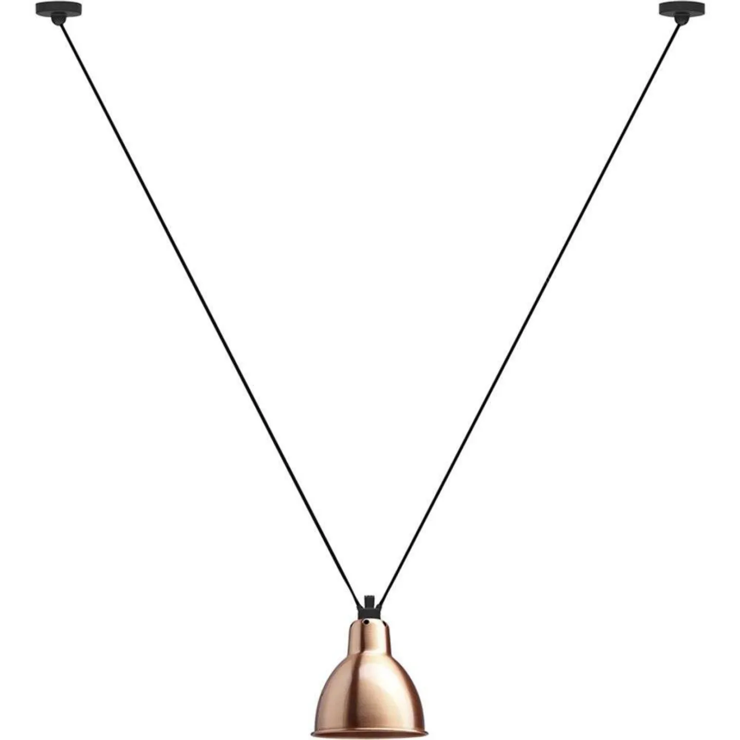 323 L Pendelleuchte Round Copper - Lampe Gras - Wohnzimmer - Kupfer