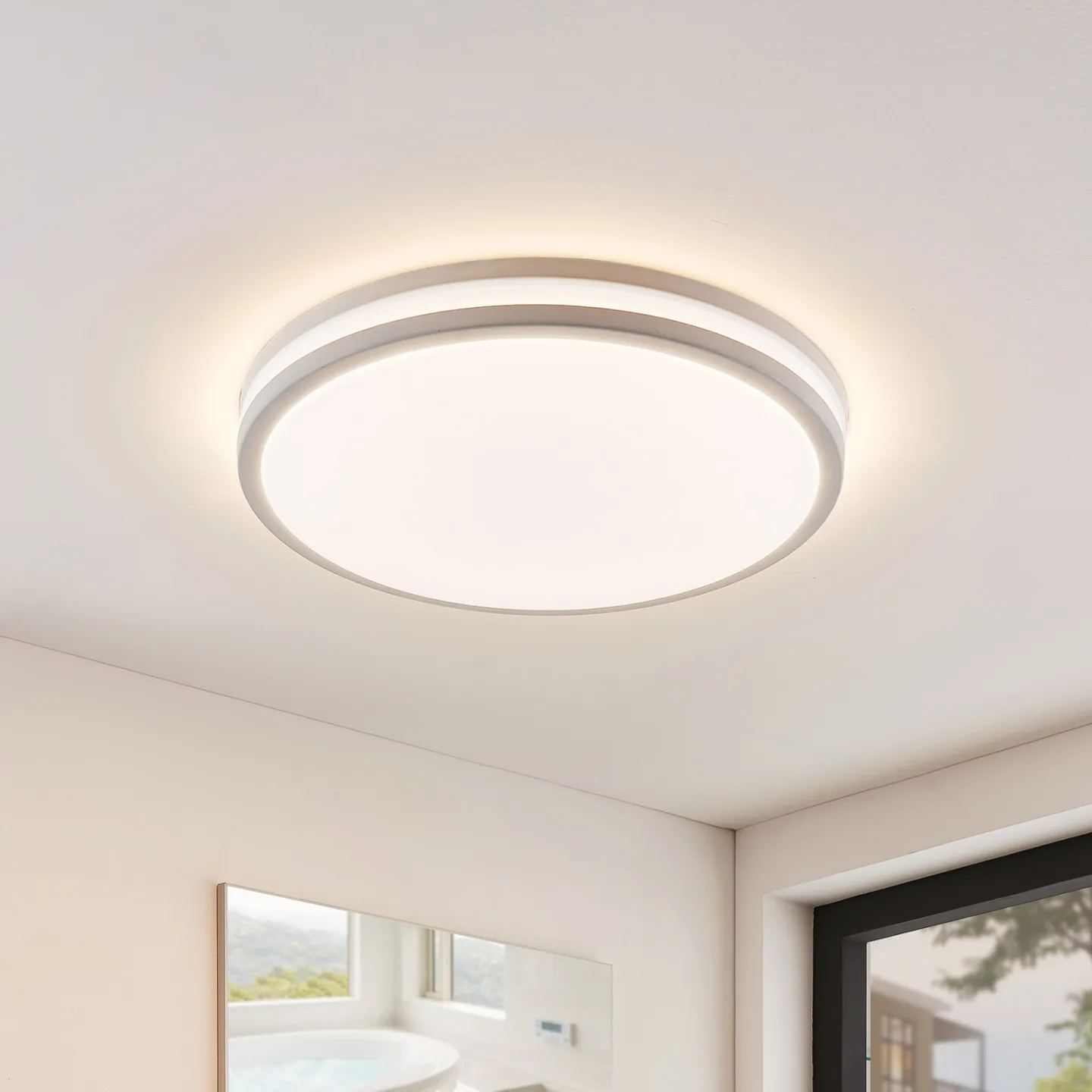 Arnim Deckenleuchte White - Lindby - Badezimmer - Modern - Kunststoff - Rund
