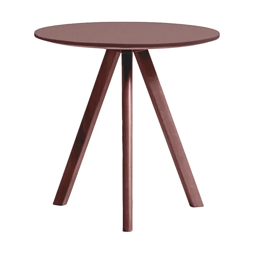 HAY CPH20 2.0 soffbord Ø50 cm Burgundy linoleum-Bordeaux