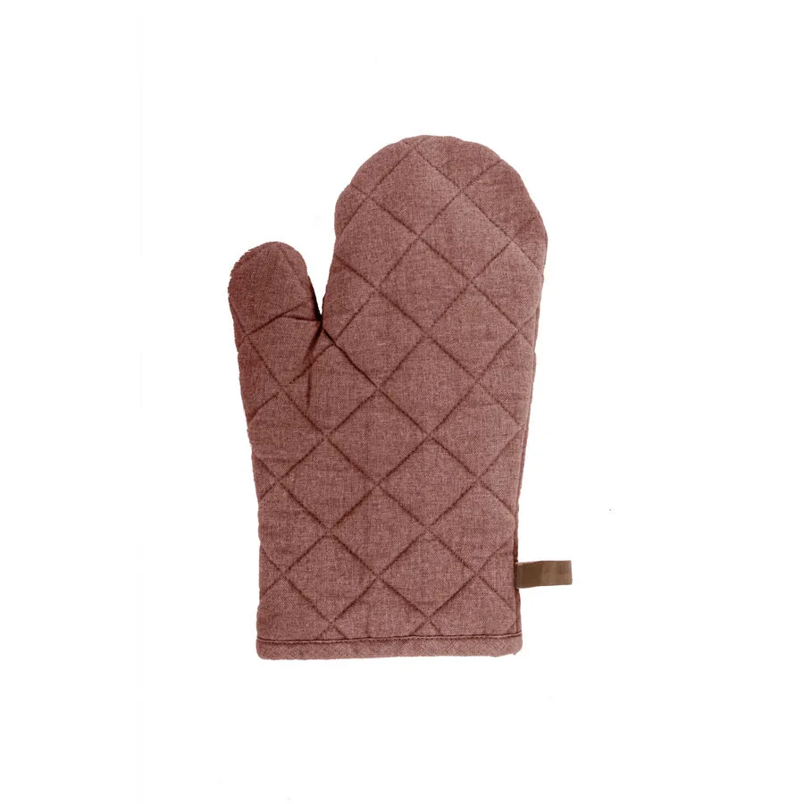 Ofenhandschuh Myrna Rot Baumwolle 18 cm