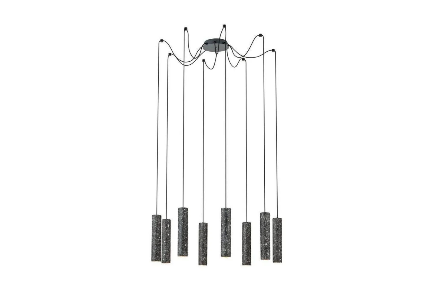 Takpendel Eglo Mentalona Antracit Terrazzo med 8 Lampor -