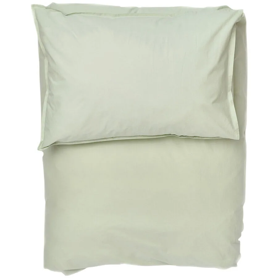 Lavie Kissenbezug Louise sage Einfarbig Baumwolle B 50 T 70 cm - Material: Bio Baumwolle