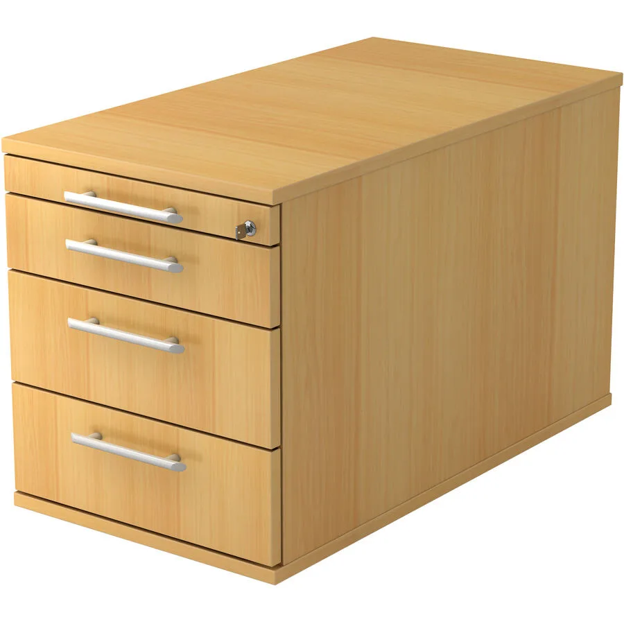 Rollcontainer Office buche Holzwerkstoff B 42.8 cm H 51.2 cm