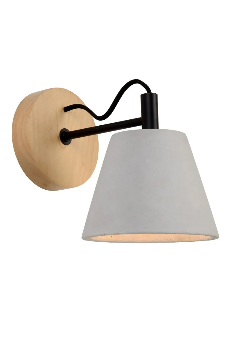 Lucide - Possio 20cm - Vägglampa - Grå