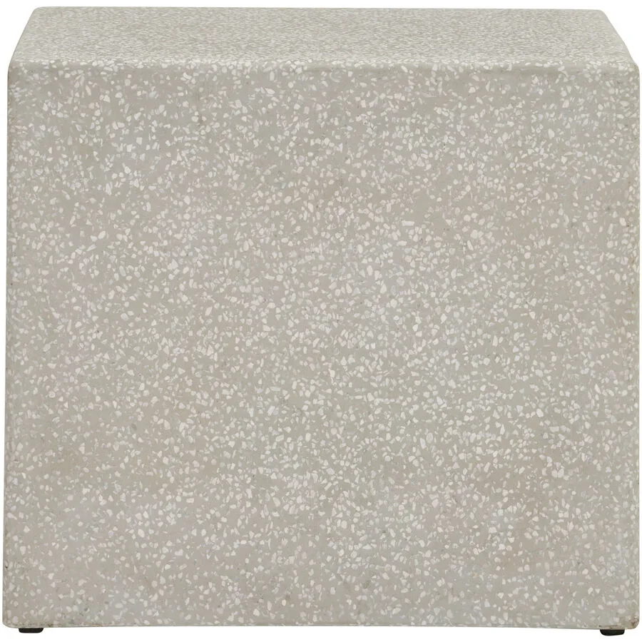 Gartentisch Merano grau Terrazzo B 45 H 40 cm