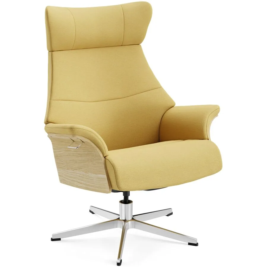 Conform Sessel Airness 37 sun Stoff, Eiche, Aluminium B 81 T 163 H 101 cm - Möbel Konfigurator: Traummöbel individuell zusammenstellen